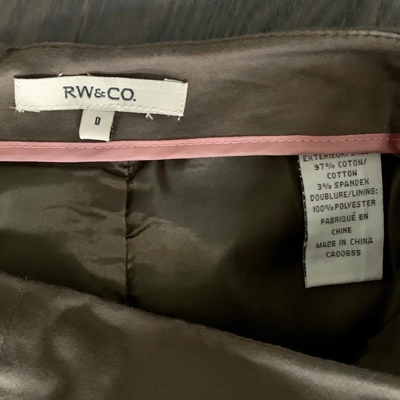 RW&Co Fully Lined Brown Skirt - Picture 5 of 5